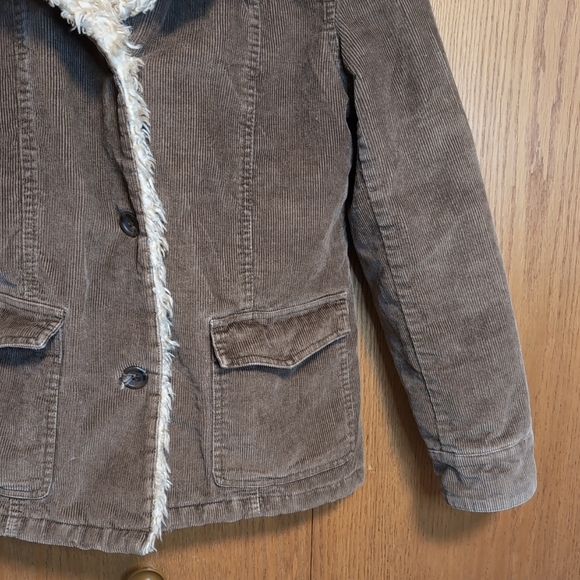Y2K St Johns Bay Corduroy Sherpa Collar Jacket Coat - Picture 4 of 11